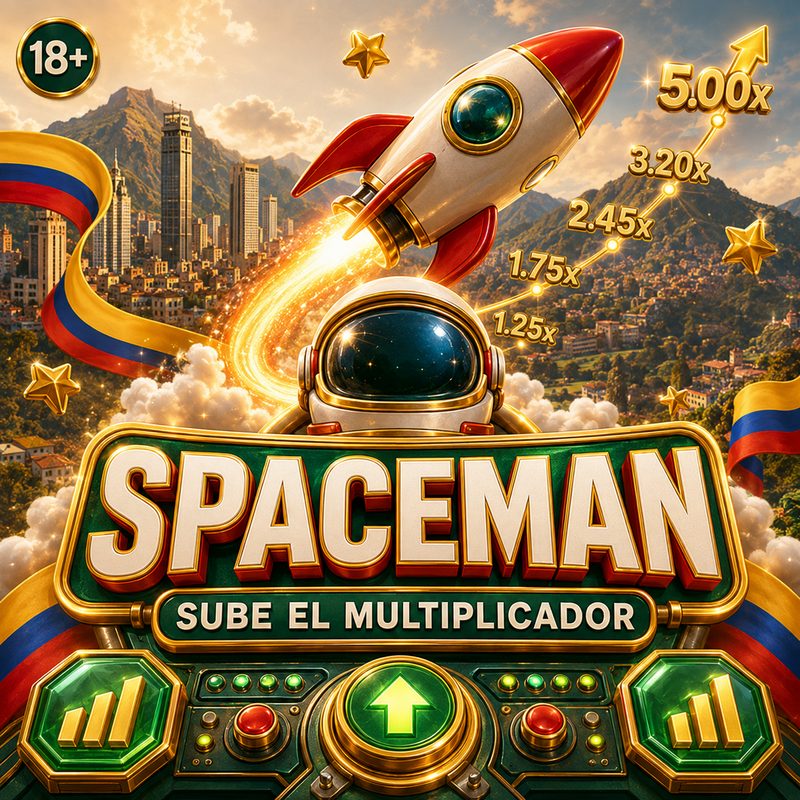 Spaceman juego de casino con multiplicador en vuelo