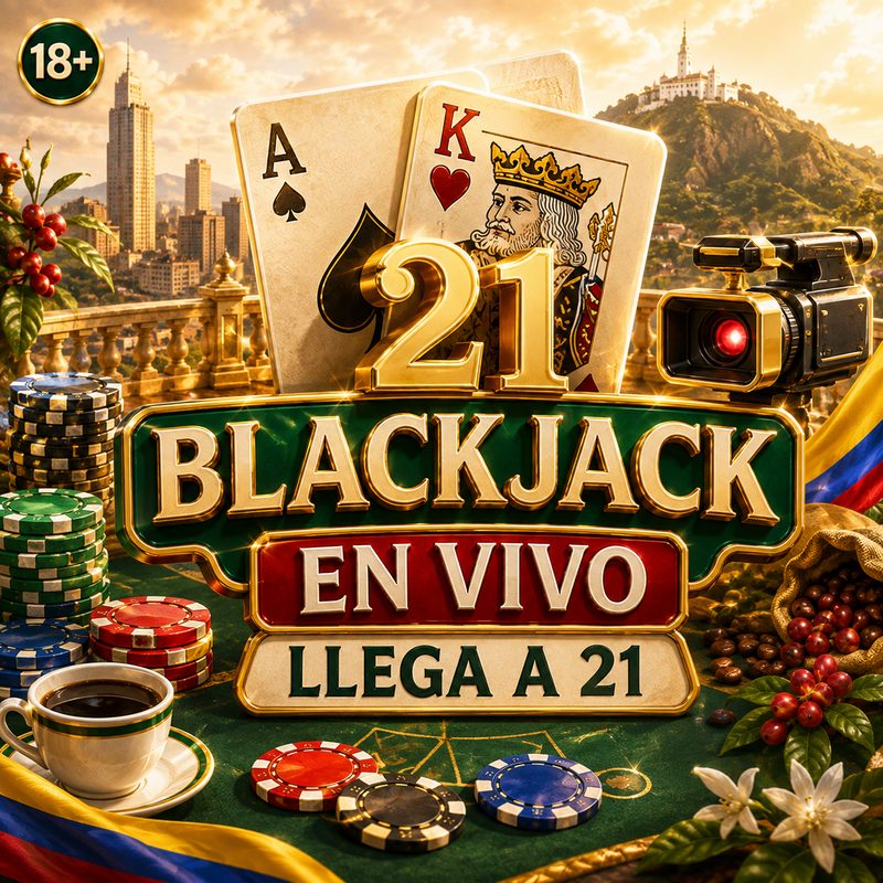 Blackjack en vivo juego de cartas hasta 21